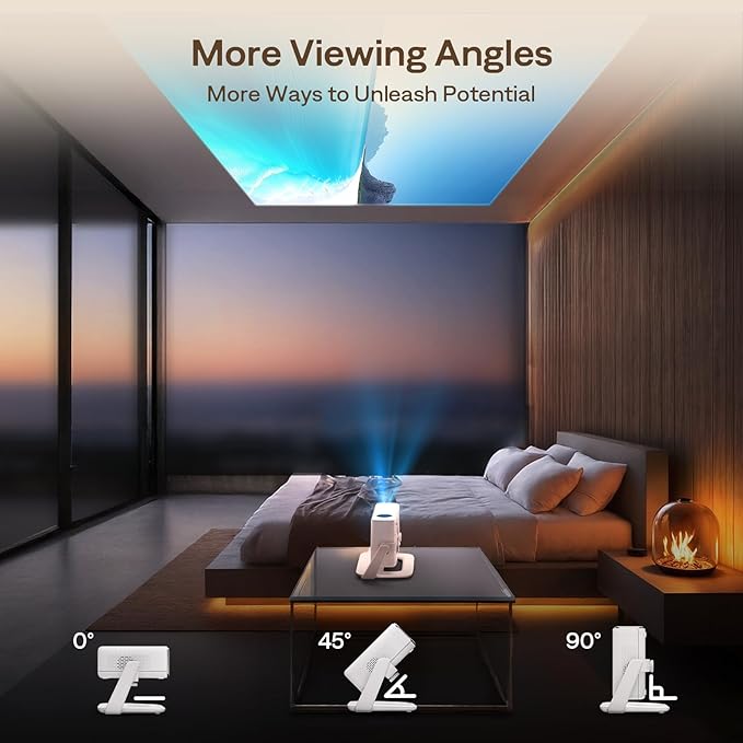 Aurzen Multi-Angle Projector Stand, 180° Rotatable, Compatible, Epson & Most - Image 6