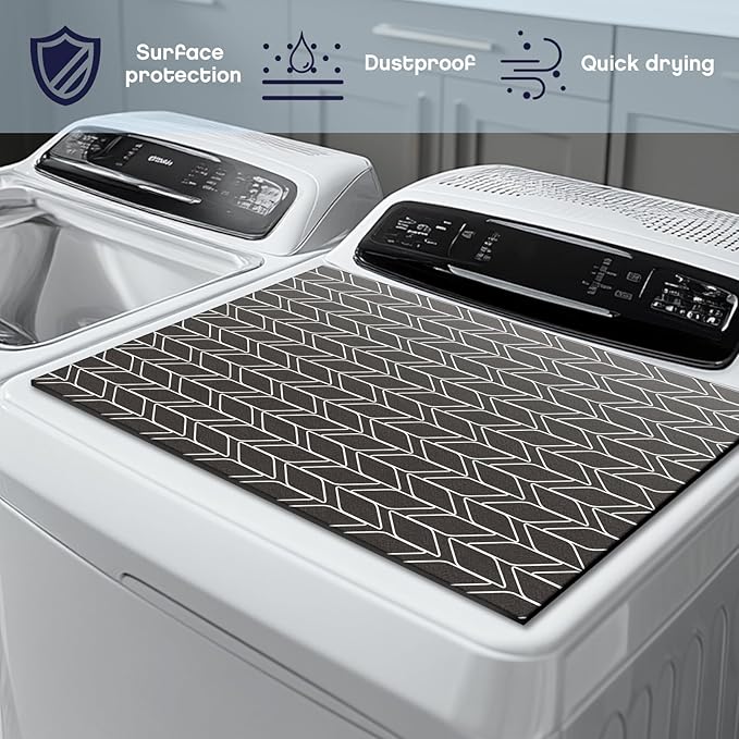 Teenyyou 2 Pcs 26" x 18" Dryer Top Protector Mat, Washer and Dryer Topper - Image 6