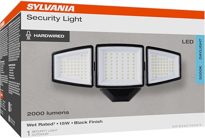 Sylvania 15W Security LED Light, 2000 LMS, Wet Rated, Daylight - Image 10
