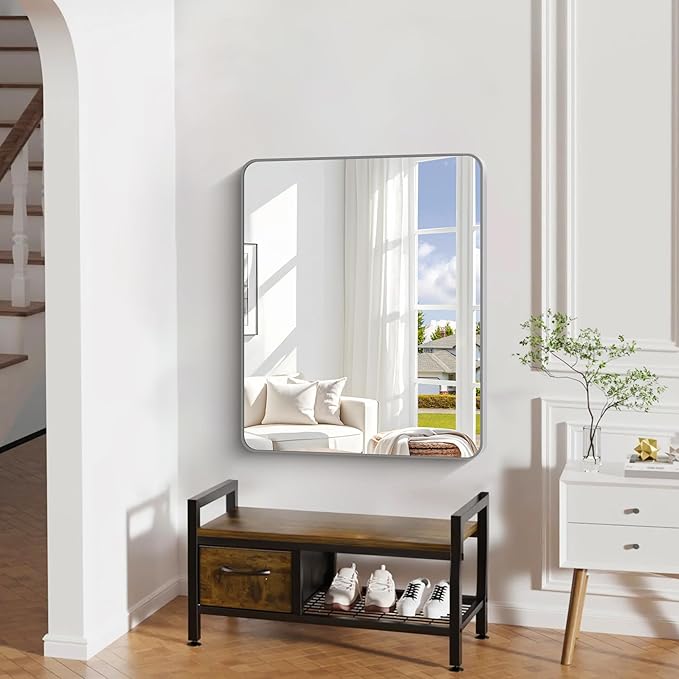 30" x 36"Bathroom Mirror, Decorative Rectangular Vanity Mirror - Image 2