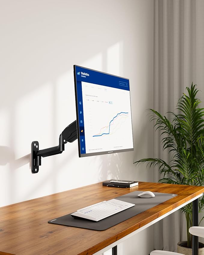 LIFTGO Monitor Wall Mount for 13 to 32 Inch Computer Screens, Height Adjustable - Image 2