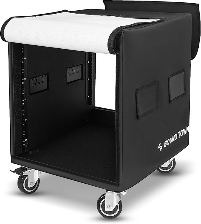 Sound Town 12U PA/DJ Rack/Road Case by SOUNDTOWN