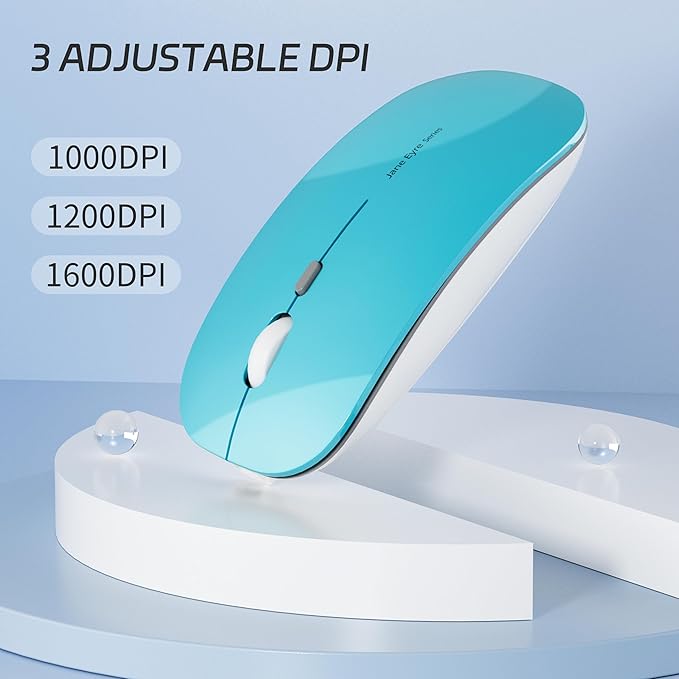Uciefy Q5 Slim Rechargeable Wireless Mouse, 2.4G Optical Silent Ultra Thin - Image 2