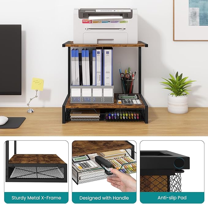ELITEROO 2-Tier Desktop Printer Stand - Image 6