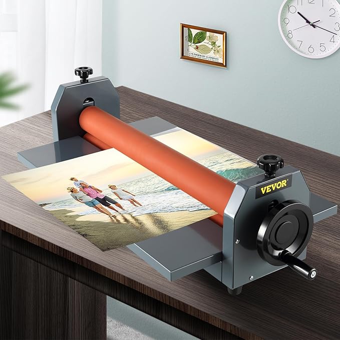 VEVOR 29.5 Inch Cold Laminator Machine 10mm Manual Vinyl Photo Film Cold - Image 9