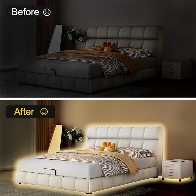 Pandery COB LED Strip Lights Warm White, 24V Dimmable led Light Strip KIT - Image 6