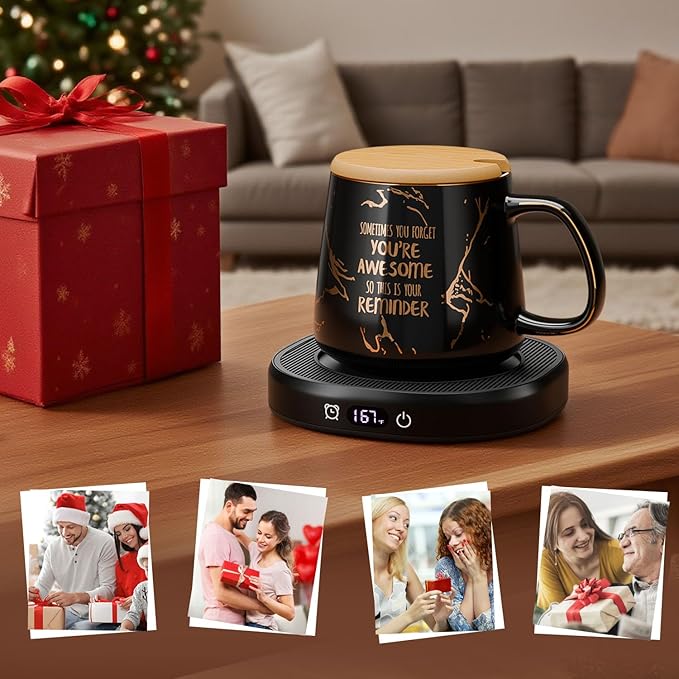 Coffee Mug Warmer, You are Awesome Mug - Image 7