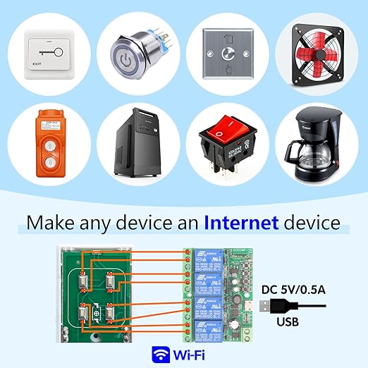 DieseRC 4 Channels WiFi Smart Switch - Image 3