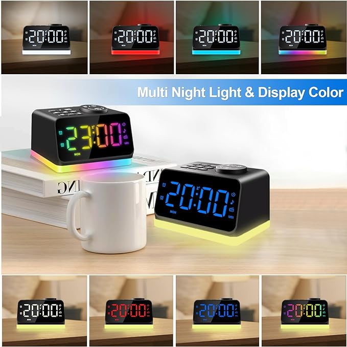 JALL Digital Alarm Clock with FM Radio - Image 3