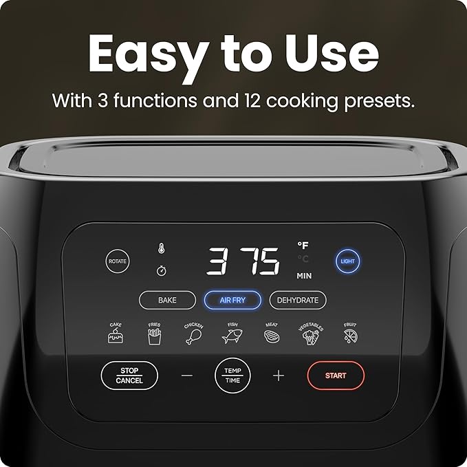 CHEFMAN Multifunctional Digital Air Fryer+ Rotisserie, Dehydrator, Convection - Image 5