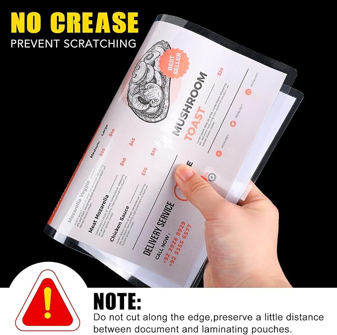 BURVAGY 300 Pack Laminating Sheets, 3 Mil, 9 x 11.5 Inches Thermal Laminating - Image 4