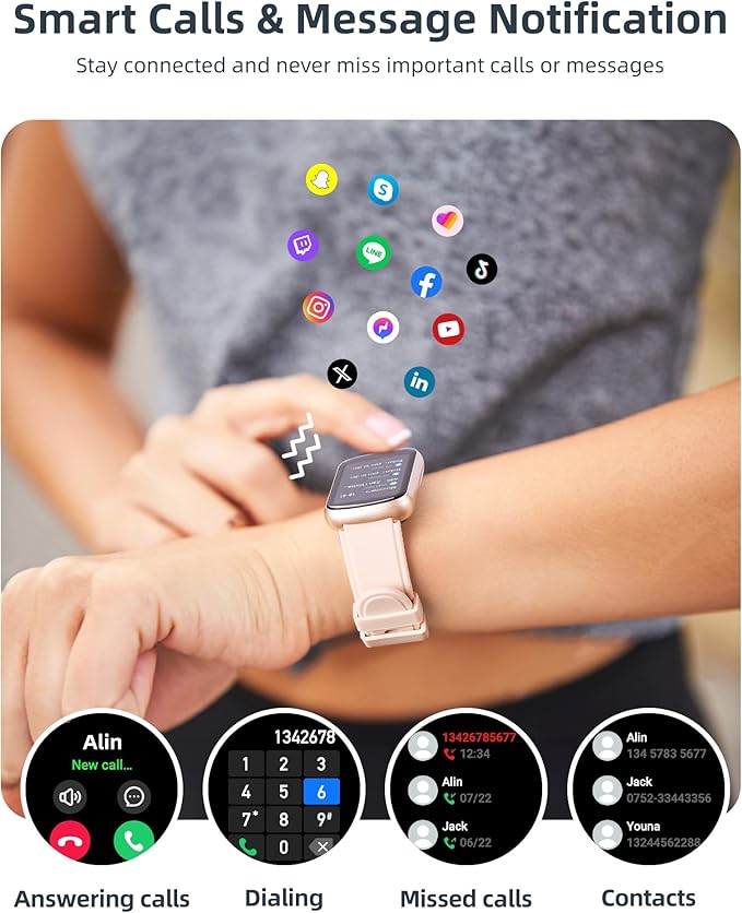 Parsonver Fitness Tracker with Step Counter/Calories/Stopwatch, Health Activity - Image 6