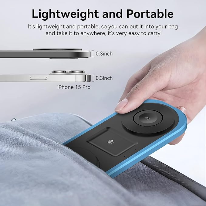 3 in 1 Fast Wireless Charger Stand - Image 5