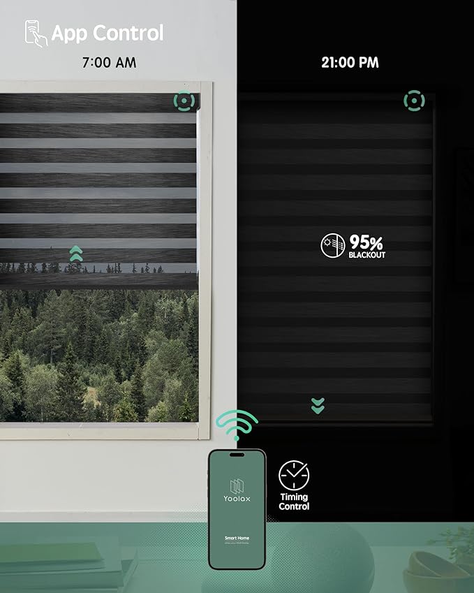 Yoolax Motorized Zebra Blinds Works - Image 4