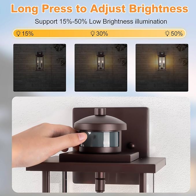 SIAFAVOI Motion Sensor Outdoor Wall Lights, Compatible - Image 3