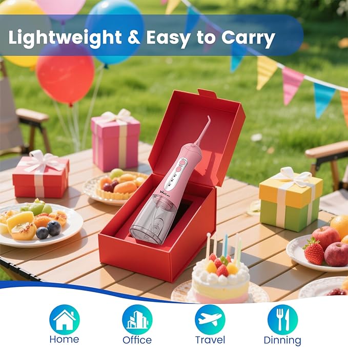 WellLeo Water Flosser for Teeth, Portable Oral Irrigator Rechargeable Water - Image 7