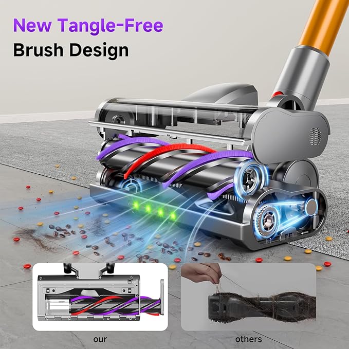 Clinkal Cordless Stick Vacuum Cleaner, 38Kpa Powerful Suction Vacuum Cleaner - Image 4