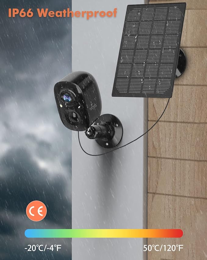Dzees Upgrade Solar Camera Security Outdoor Wireless, Wireless Outdoor Security - Image 8