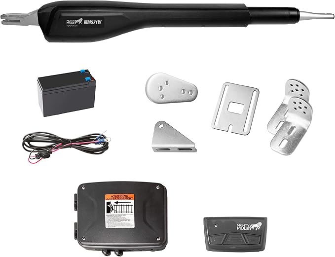Mighty Mule Gate Opener, Solar and Smart Ready, Heavy Duty Automatic Gate Opener by MightyMule