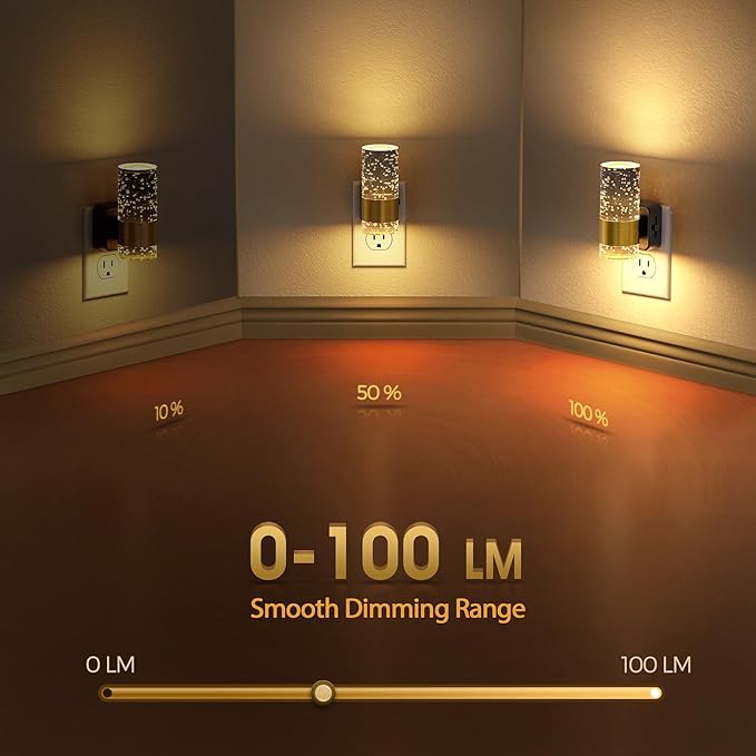 Briignite Night Light, Dimmable Night Lights Plug into Wall, LED Night Light - Image 3