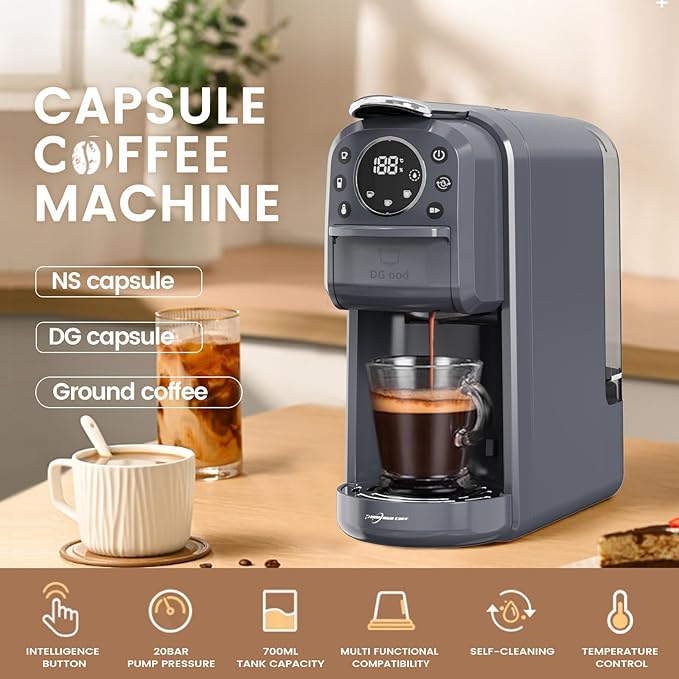 Multi-Capsule Espresso 4in1 Coffee Maker, Single Serve Coffee Machine - Image 7