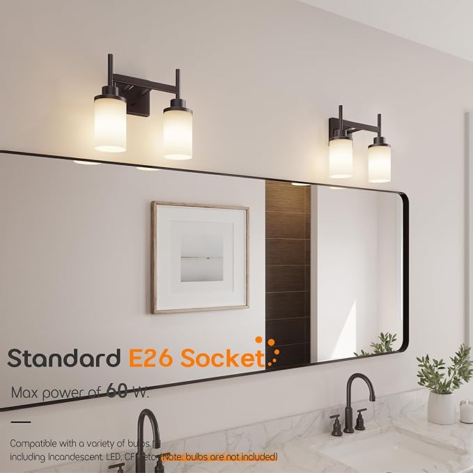 AONEON Wall Lights Over Mirror Bathroom Vanity Light Fixtures - Image 4