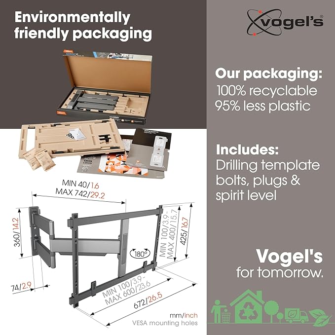 Vogel's TVM 5845 Full-Motion Ultra-Thin TV Wall Bracket - Image 4