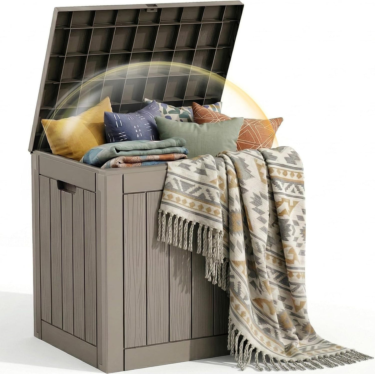efu outdoor storage box 42 gallon deck box, main product view