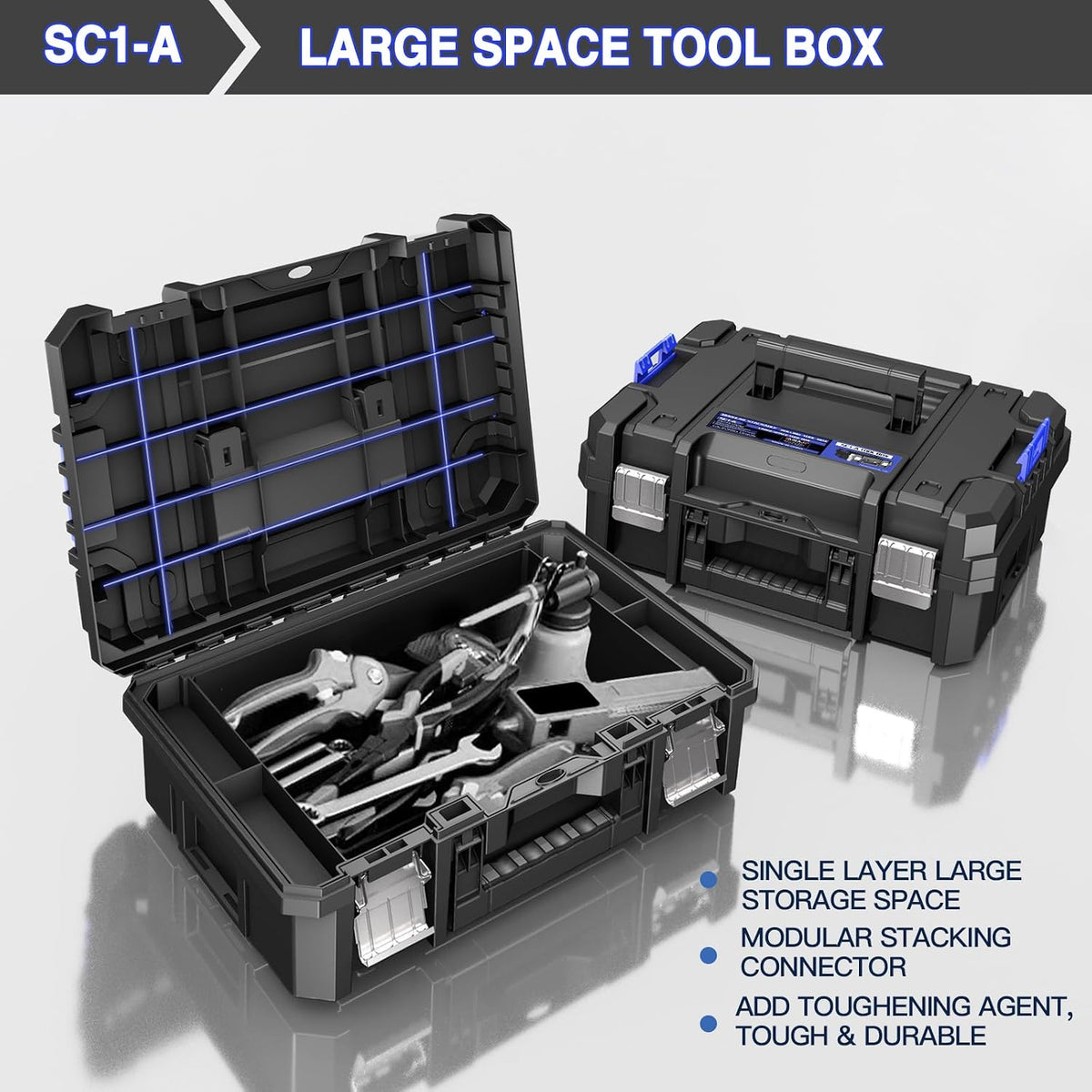 airaj 4 tier rolling tool box with wheels, package contents