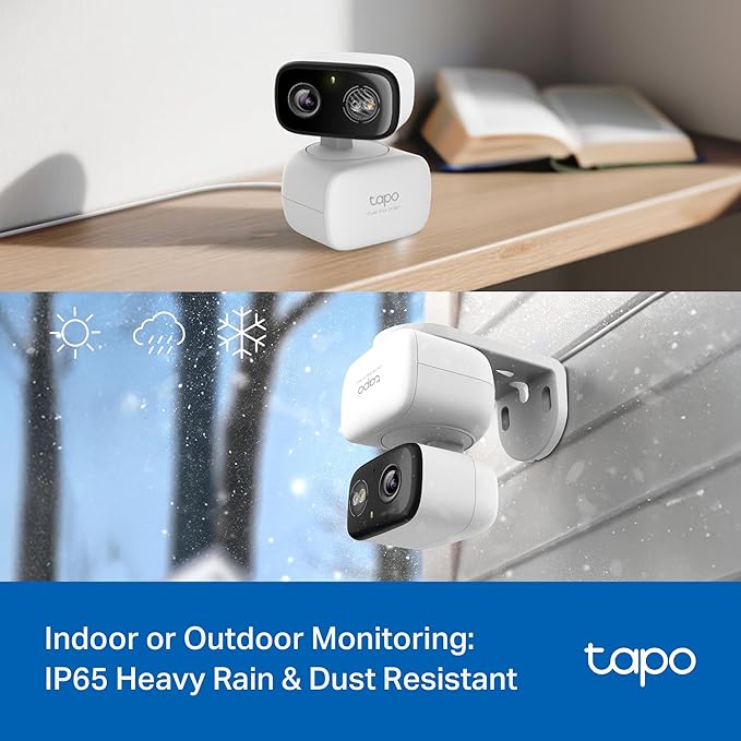 Tapo 2K 3MP Pan/Tilt Indoor/Outdoor Security Camera - Image 2