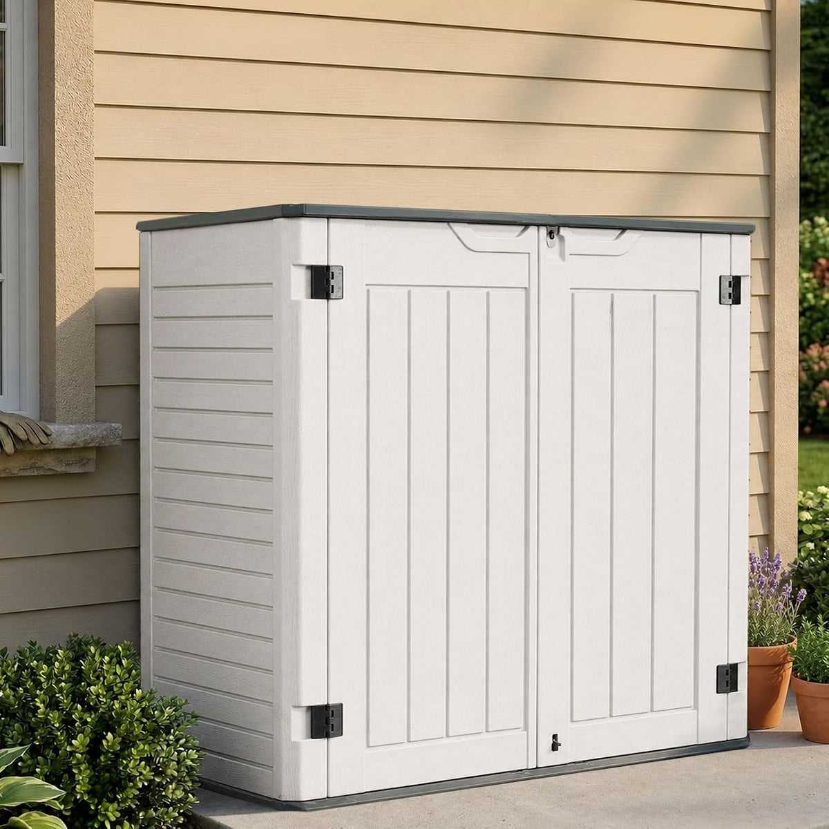 ehhly horizontal resin storage shed, 35 cuft garden, main product view