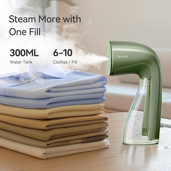 HiLIFE Steamer for Clothes, 1100W Clothes Steamer - Image 3