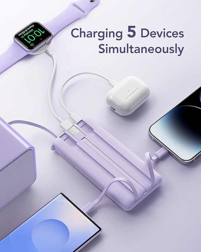VRURC Portable Charger Power Bank, 10000mAh Travel Essentials Battery Pack - Image 8