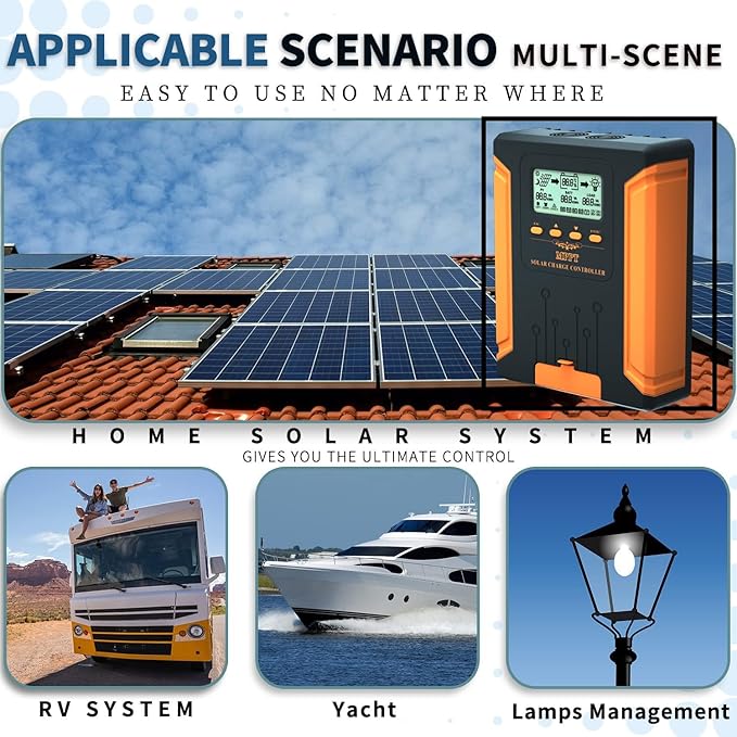 iSunergy 50A 180V MPPT Solar Charge Controller 12V/24V/36V/48V Auto, - Image 7