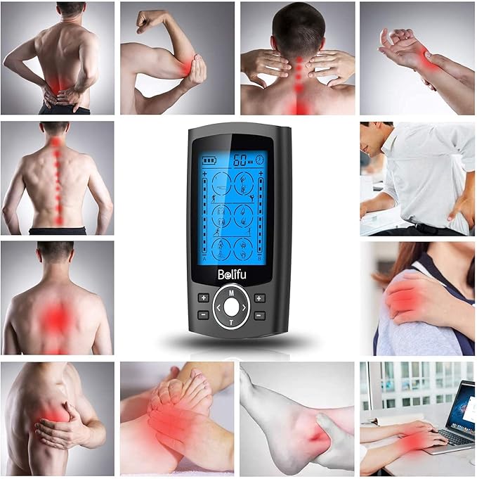 Belifu Dual Channel TENS EMS Unit 24 Modes Muscle Stimulator - Image 2