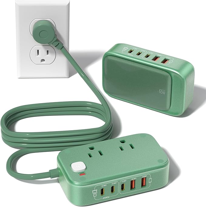 KWRNVO 7-IN-1 Power Strip, 85W PD USB C Power Strip, Desktop Charging Station by Unknown