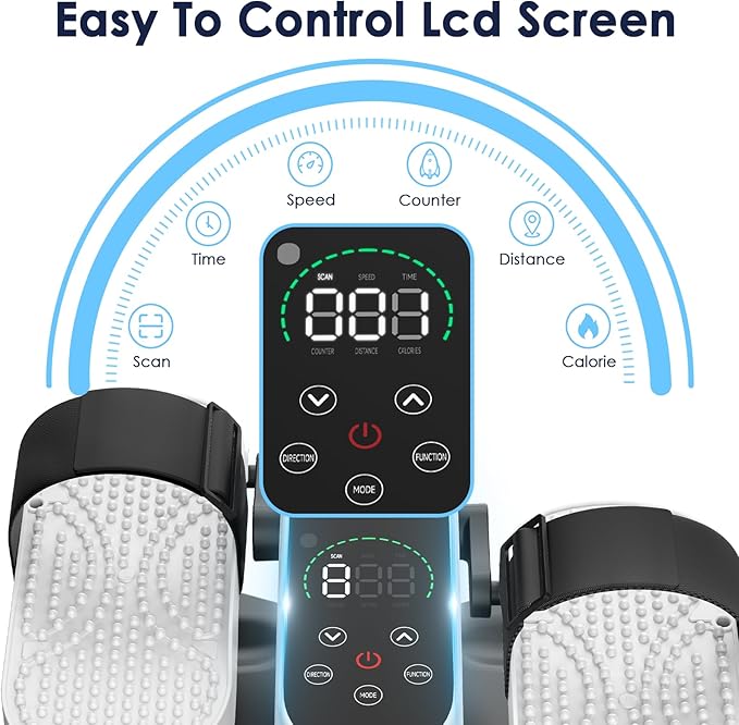 2025 New Under Desk Elliptical Machine, Portable Seated Pedal Exercise Machine - Image 4