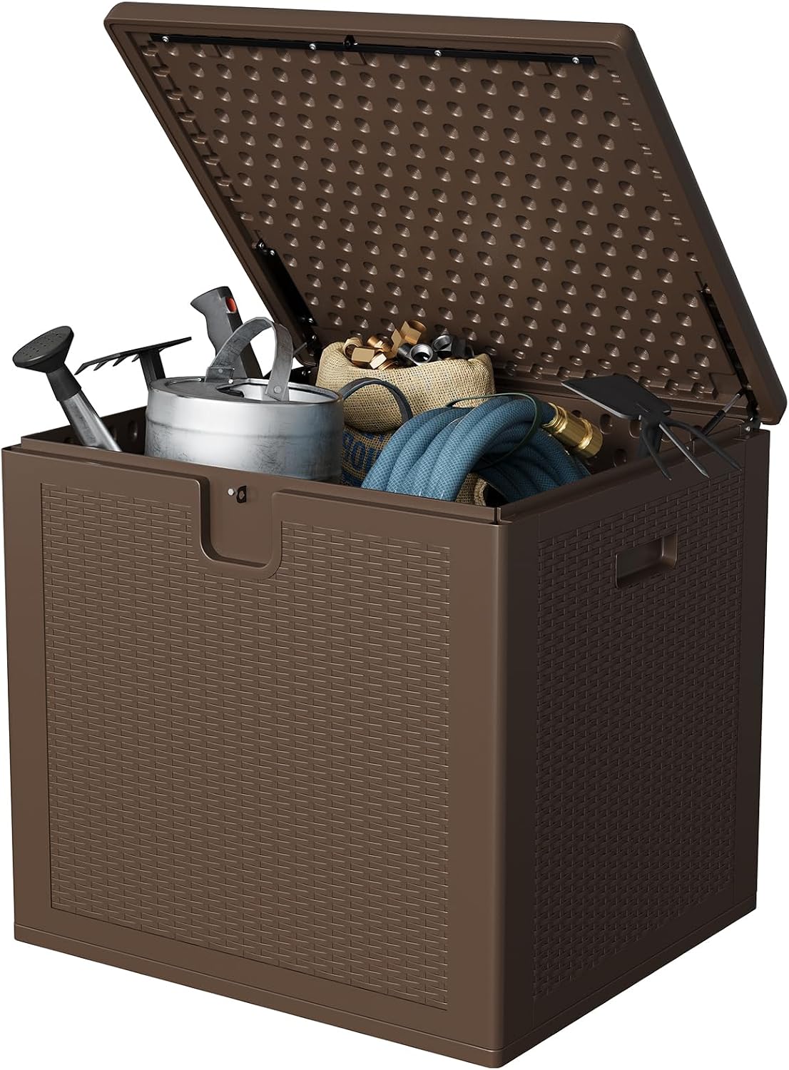 80 gal outdoor deck storage box lockable waterproof, main product view