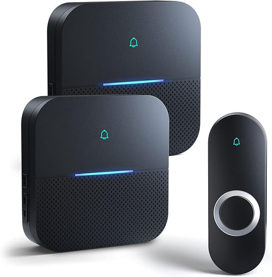 AIDA Lighted Wireless Doorbell for Home, Waterproof Battery Doorbell Wireless 1 by AIDA