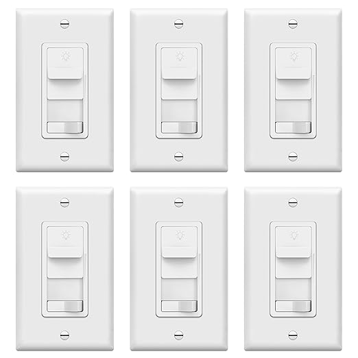 TOPGREENER Dimmer Light Switch for 200W Dimmable LED/CFL Lights, Single by TOPGREENER
