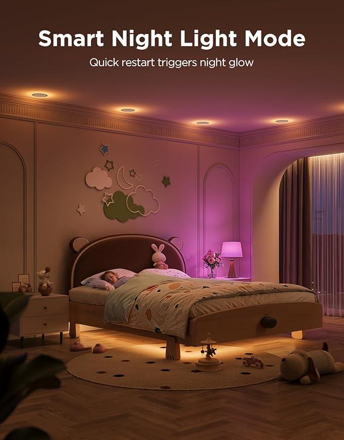 Govee Smart Recessed Lighting 6 Inch, Matter RGBIC LED Recessed Light Work - Image 5