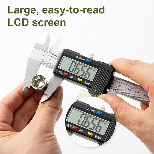 SCITOOLS Digital Caliper 0-8" Measuring Tool - Image 6