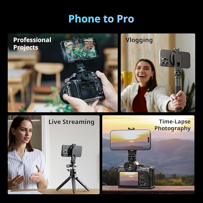 SMALLRIG AC-10 Magnetic Attachable Phone Clamp, Phone Mount - Image 7