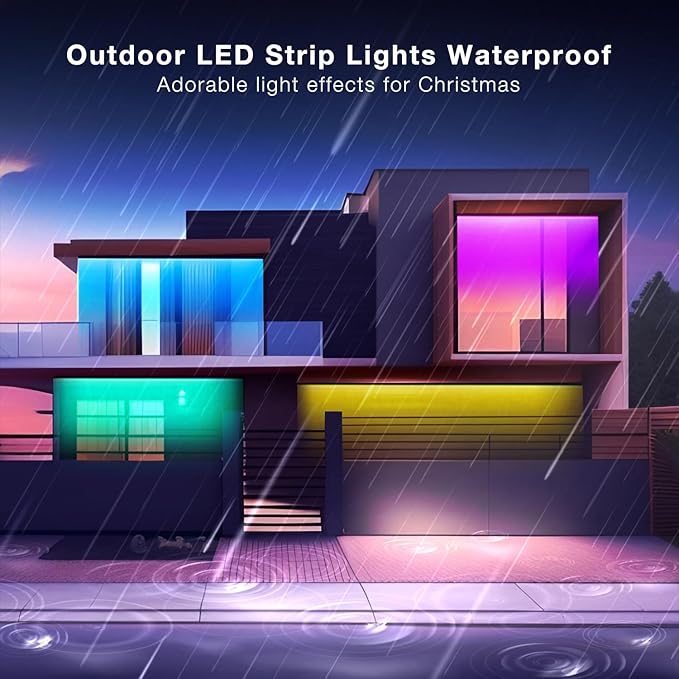 DAYBETTER IP65 Waterproof Led Strip Lights, Smart WiFi LED Lights Work - Image 4