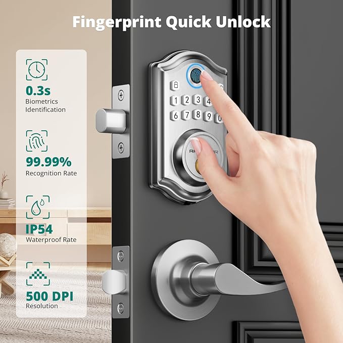 AkaGear DS10 Keyless Entry Door Lock - Image 2