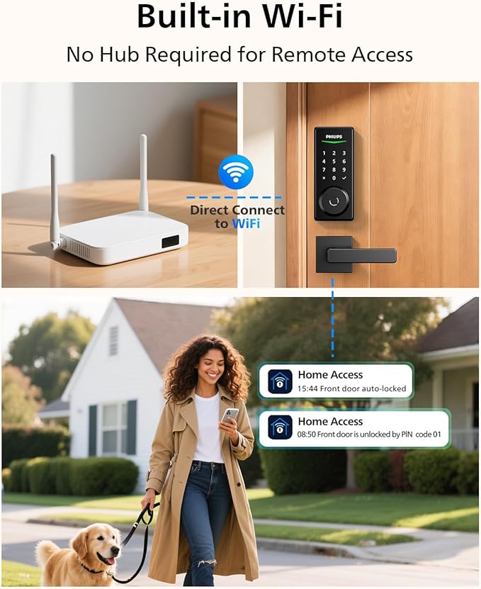 Philips Built-in WiFi Smart Lock, Keyless Entry Door Lock - Image 3