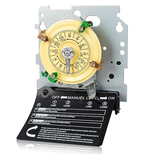 T104M Mechanical Timer Switch Mechanism Only, 208-277V 40A DPST, Heavy Duty by Unknown