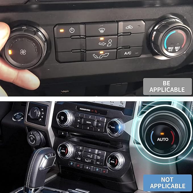 Knob Cover for F150 AC Climate Control Switch/Trailer/4WD/VOL/Tune Button - Image 2