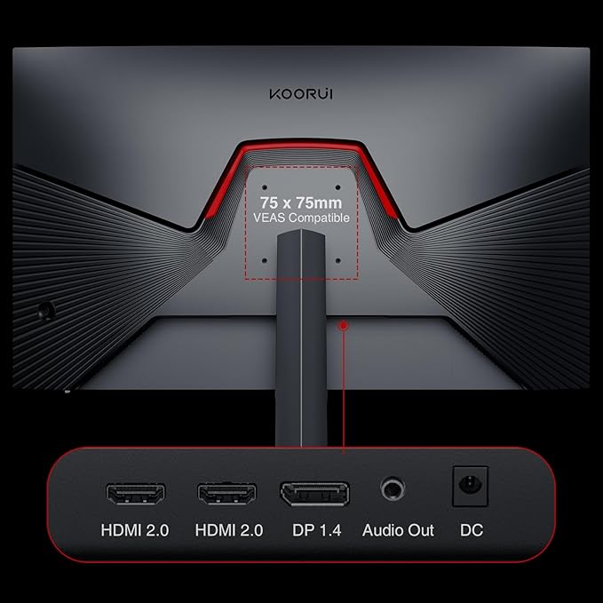 KOORUI 27 inch Gaming Monitor, 240Hz Monitor, 1ms FHD 1080p, Adaptive Sync - Image 8