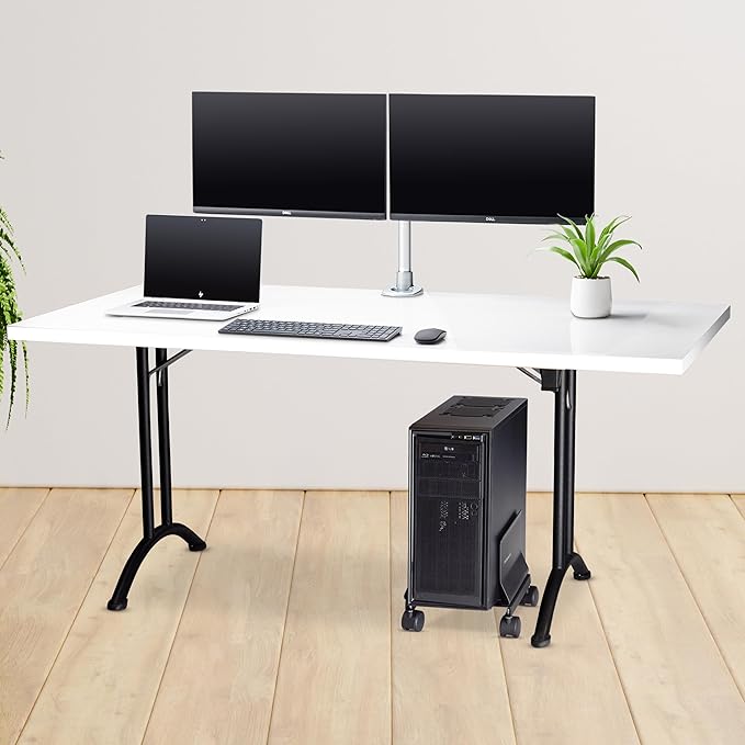 StarTech.com Computer Tower Cart, Rolling Mobile CPU Caddy on Wheels, Max Load - Image 9